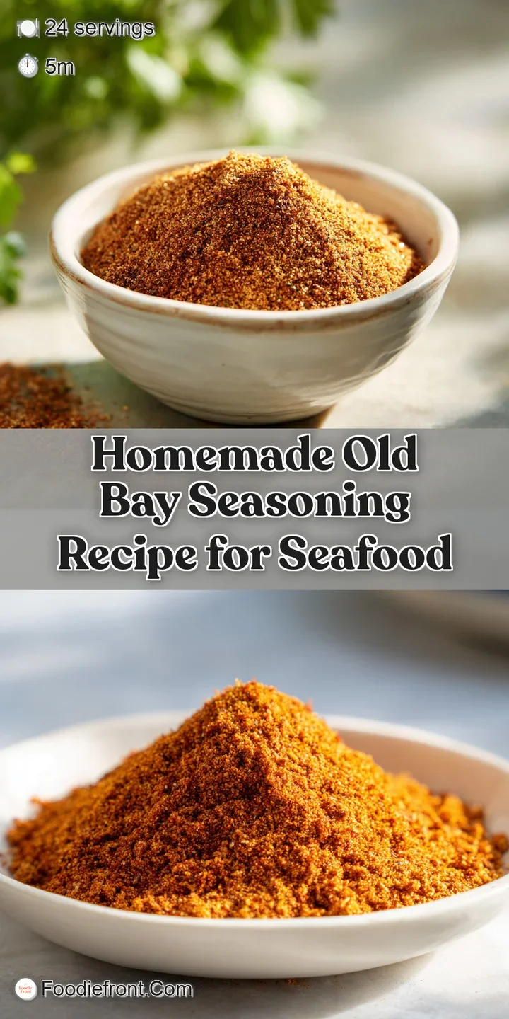 Up-close, appetizing view of Old Bay's distinctive texture. Ground spices form a vibrant, reddish-brown blend with visible...