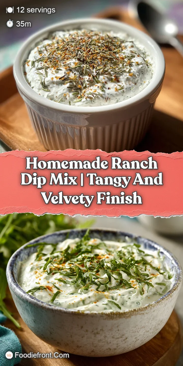 Close-up of speckled ranch dip, showing herbs, seasoning. Viscous, creamy texture. Perfect for dipping vegetables and chips.