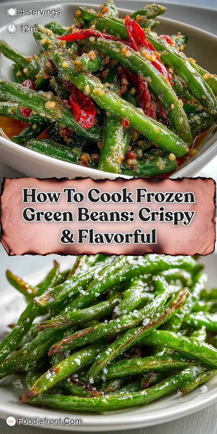 Close-up of tender green beans, a vivid green hue, slightly wrinkled texture, coated in a light sheen of flavorful sauce.