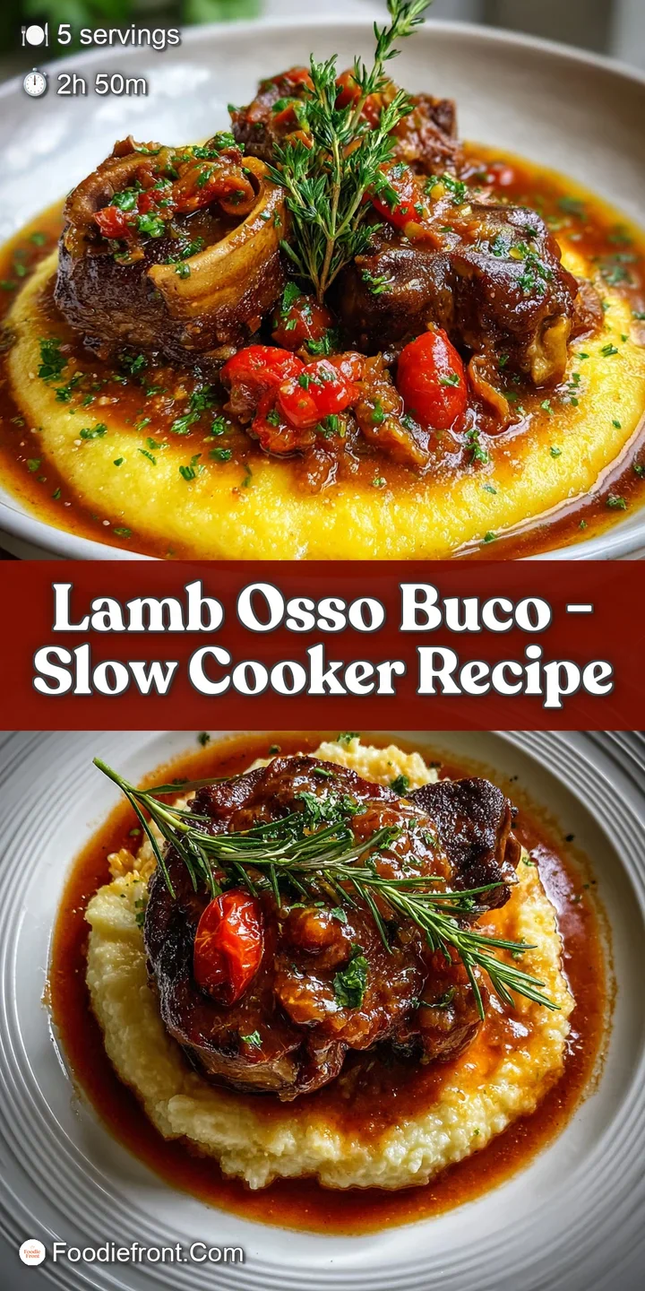 Close-up reveals fork-tender lamb, glistening sauce, and glistening bits of bone marrow. Rich, savory aromas practically v...