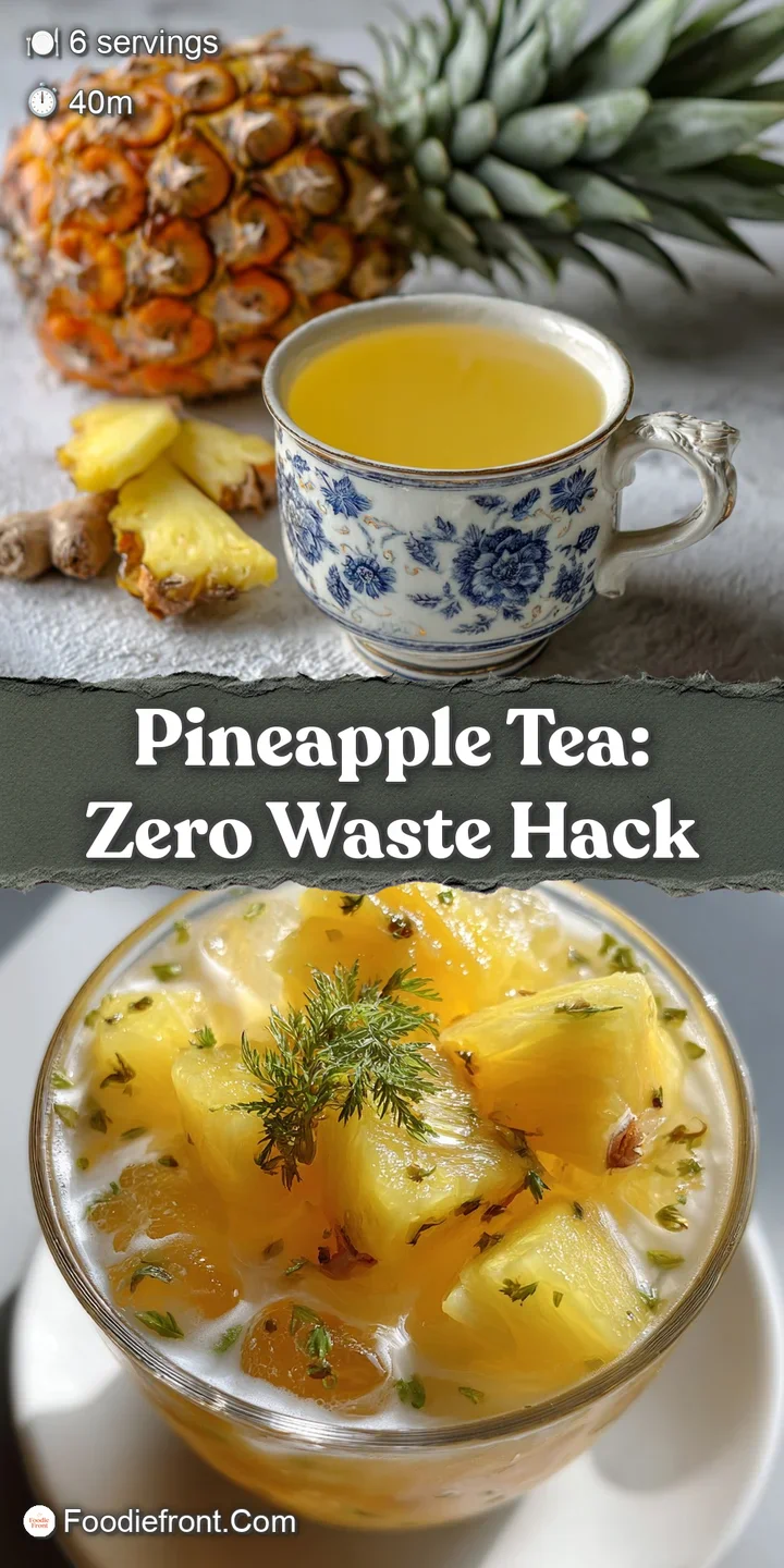 Close-up of refreshing pineapple tea showing condensation on the glass, highlighting the juicy pineapple wedge and fragran...