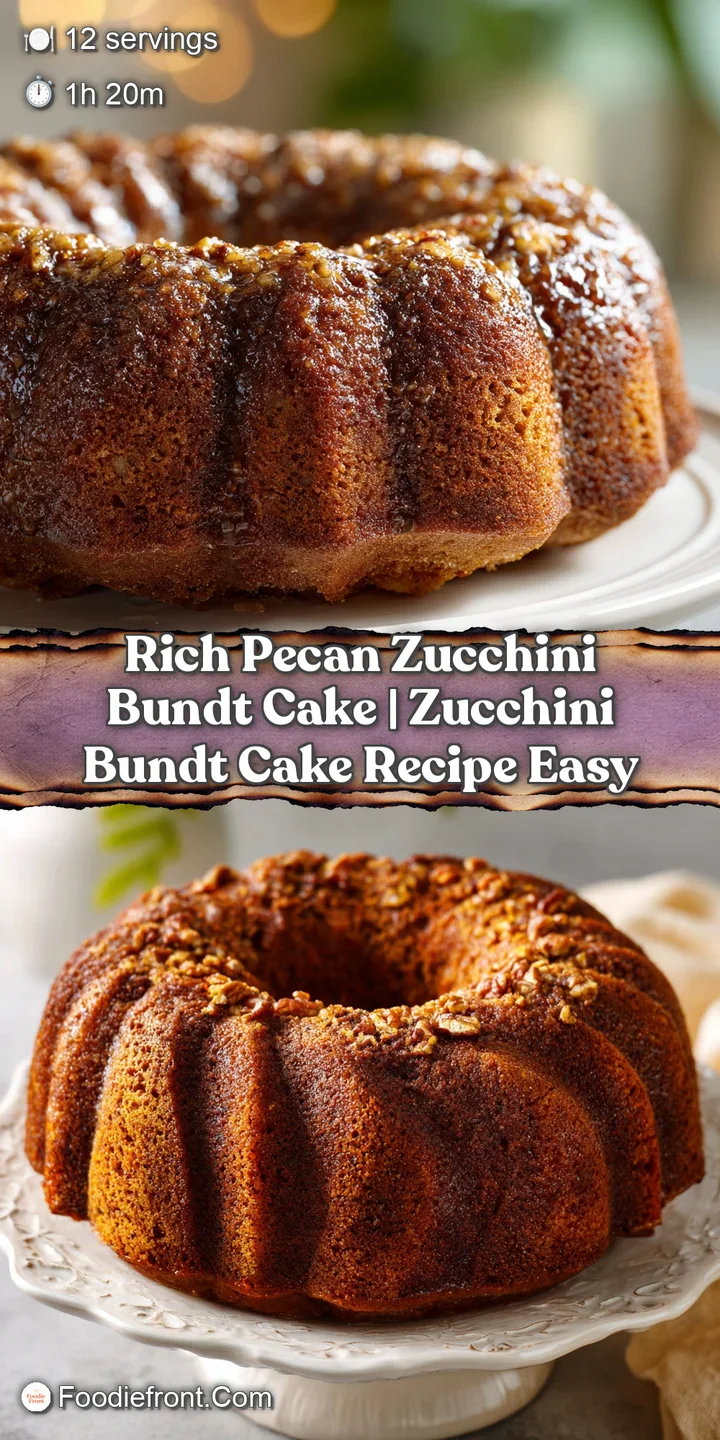 Close-up of tender, moist zucchini bread with visible pecan pieces and a rich, crumbly texture.