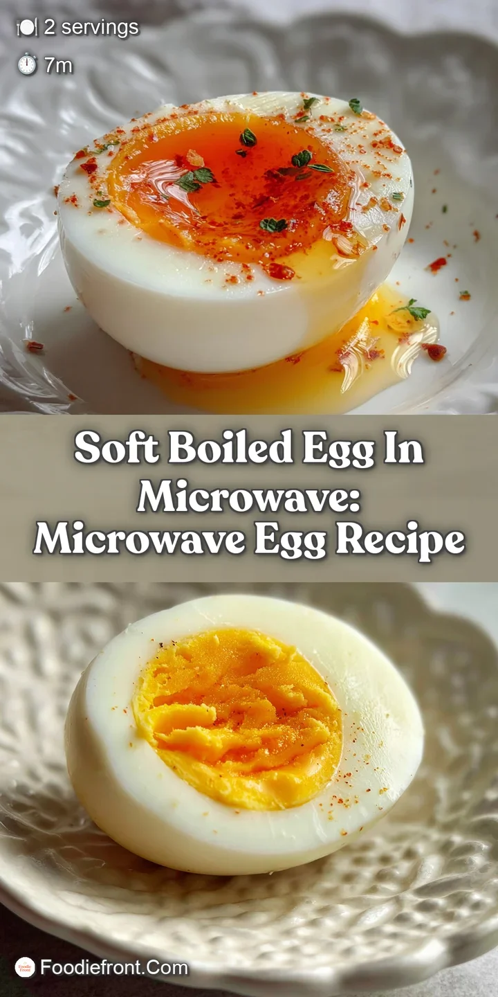 Close-up reveals a glistening, runny egg yolk oozing from a tender soft boiled egg, begging to be eaten with a spoon.