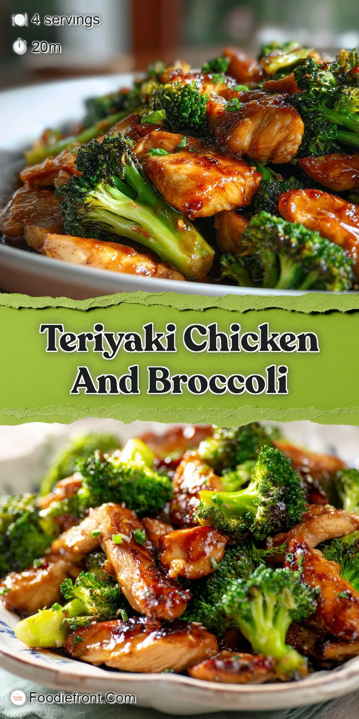 Close-up: succulent teriyaki chicken with glistening sauce coating tender broccoli, sesame seeds catch the light, a tempti...
