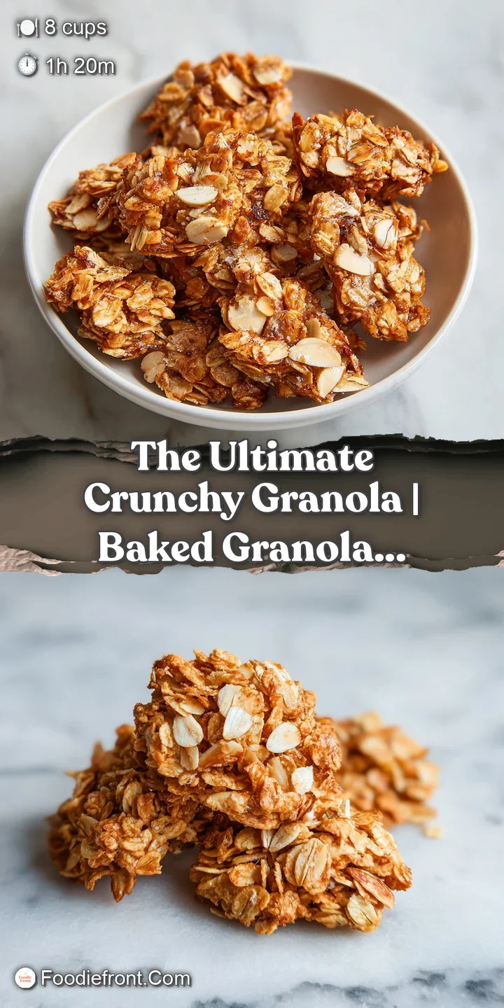 Close-up of glistening, amber-colored oat clumps with toasted seeds and a sticky, caramelized maple glaze.