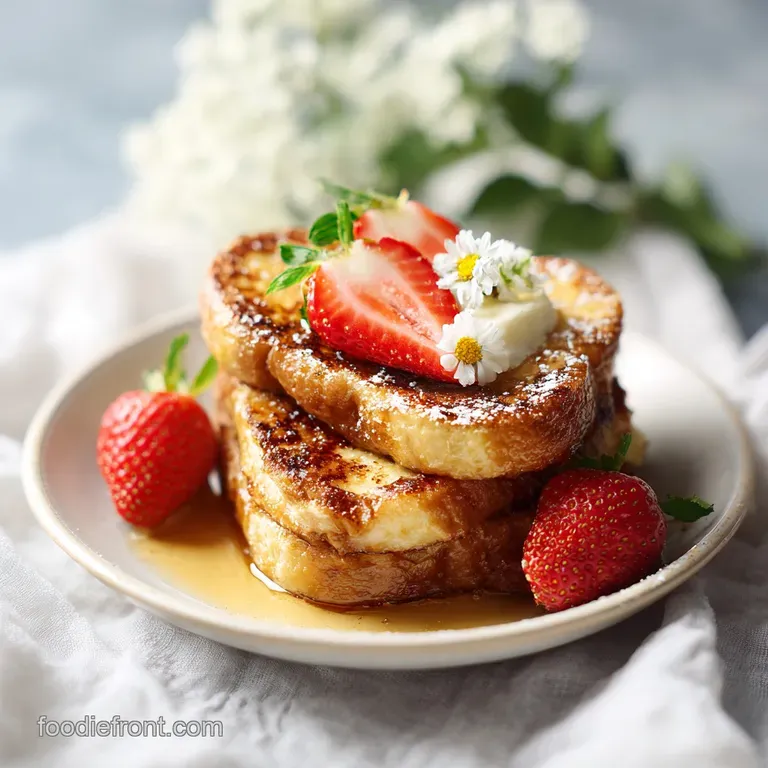 Challah French Toast: Custardy Center