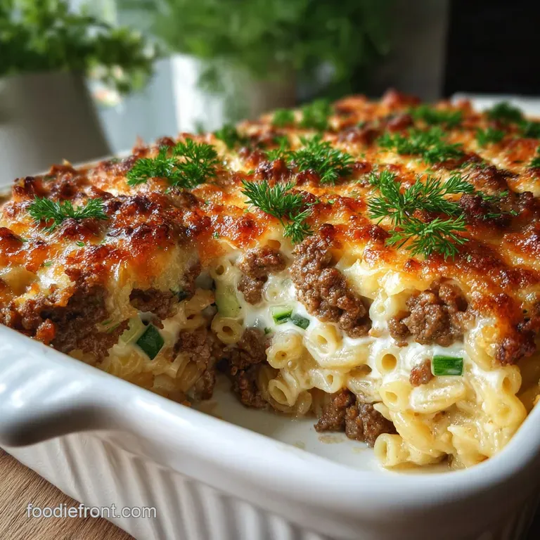 Big Mac Casserole With Tater Tot Crust