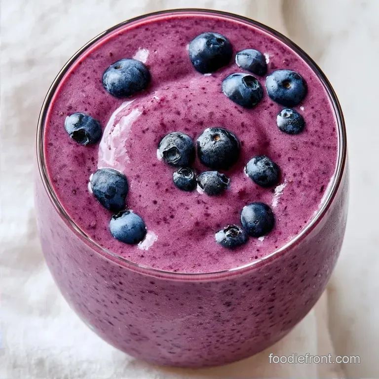 Blueberry Chia Seed Smoothie with Almond Milk