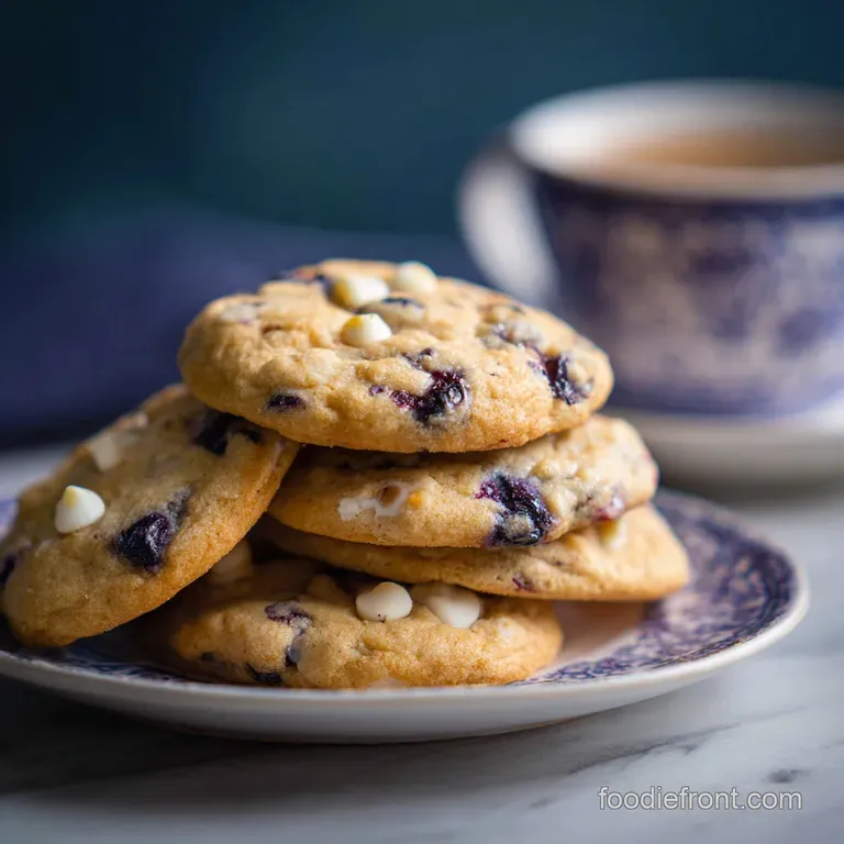 Blueberry White Chocolate Chip Cookies