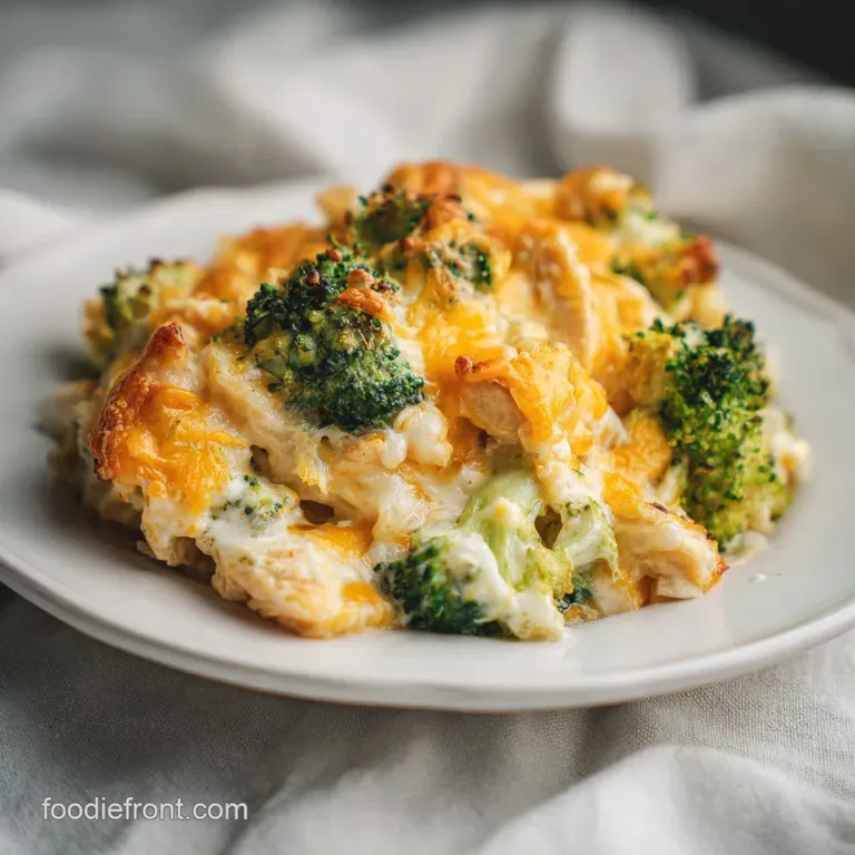 Cheesy Chicken Broccoli Bake: Creamy and Golden
