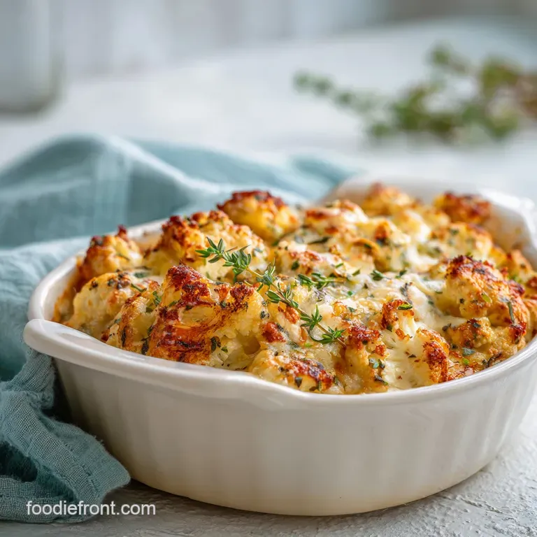 Chicken Cauliflower Casserole: Velvety and Low Carb