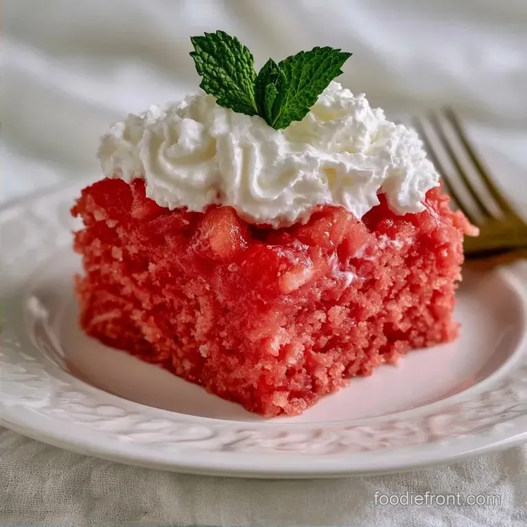 No-Bake Chilled Watermelon Dessert Cake