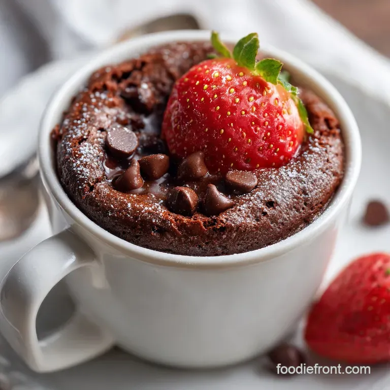 Chocolate Chip Mug Brownie: Fudgy and Molten