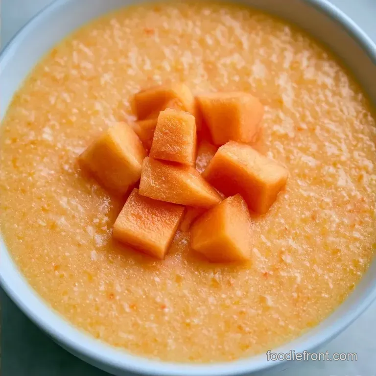 Creamy Old Fashioned Cantaloupe Pudding