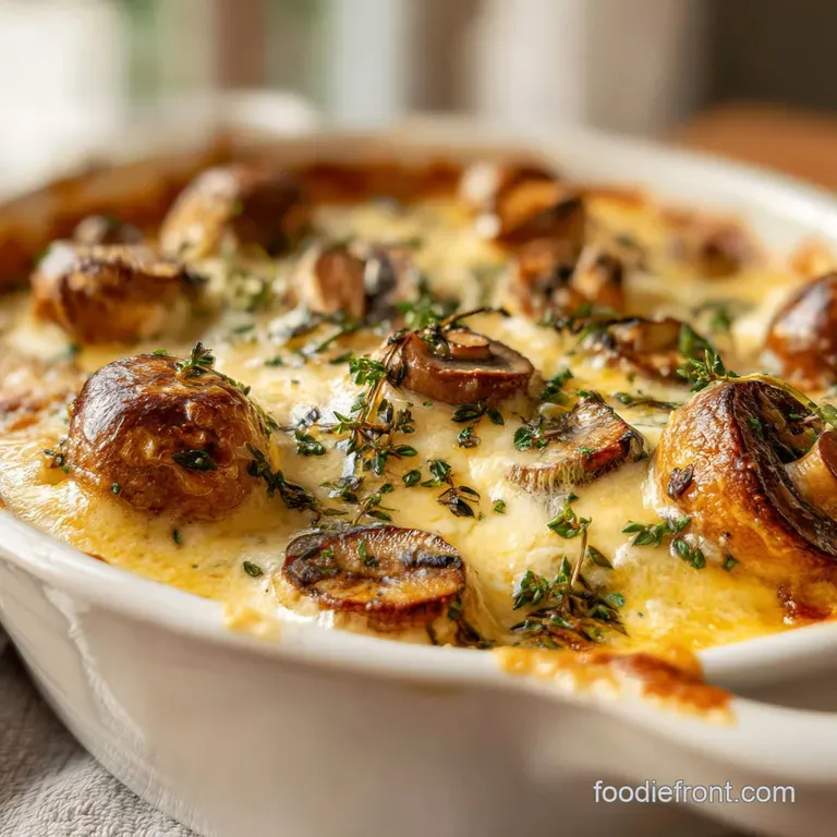 Creamy Chicken Mushroom Bake: Velvety Sauce