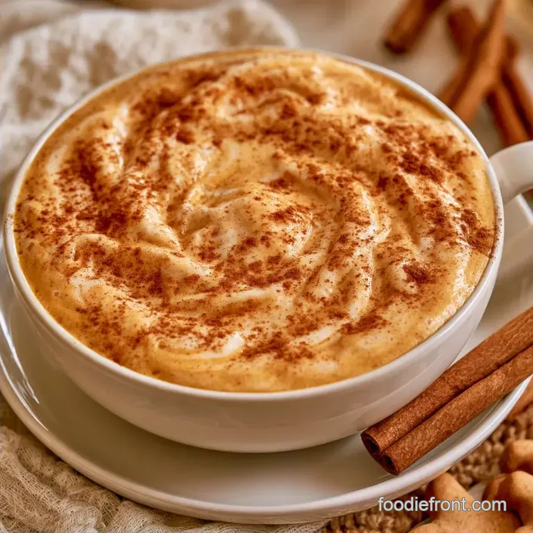 Pumpkin Spice Milk with Maple Syrup