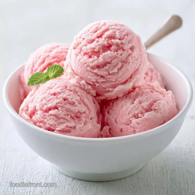 Watermelon Ice Cream with Condensed Milk