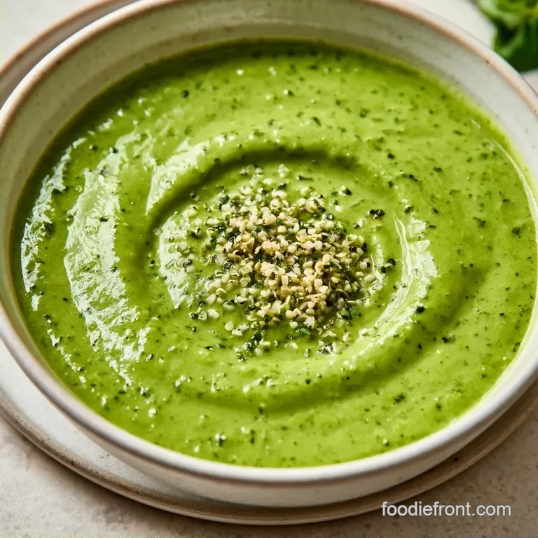 Fresh Green Hemp Smoothie with Hemp Hearts