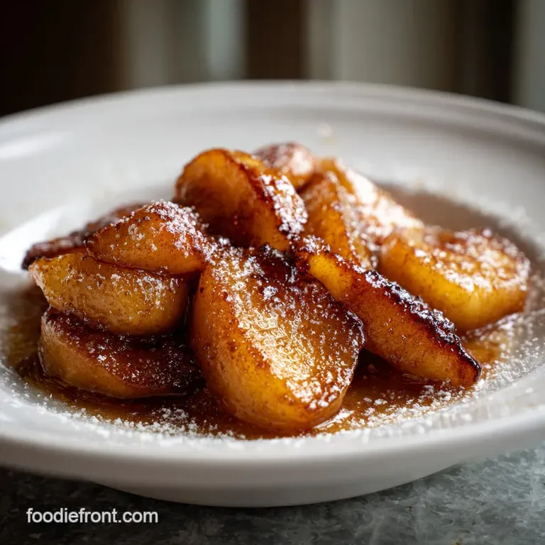 Recipe for Fried Apples: Velvety Cinnamon Glaze