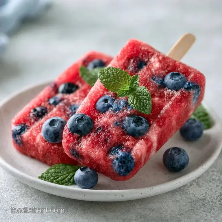Watermelon Popsicles in 10 Minutes