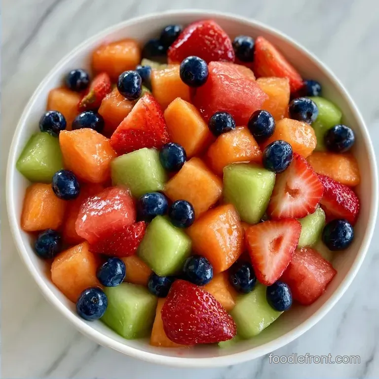 10-Minute Fruit Salad with Cantaloupe