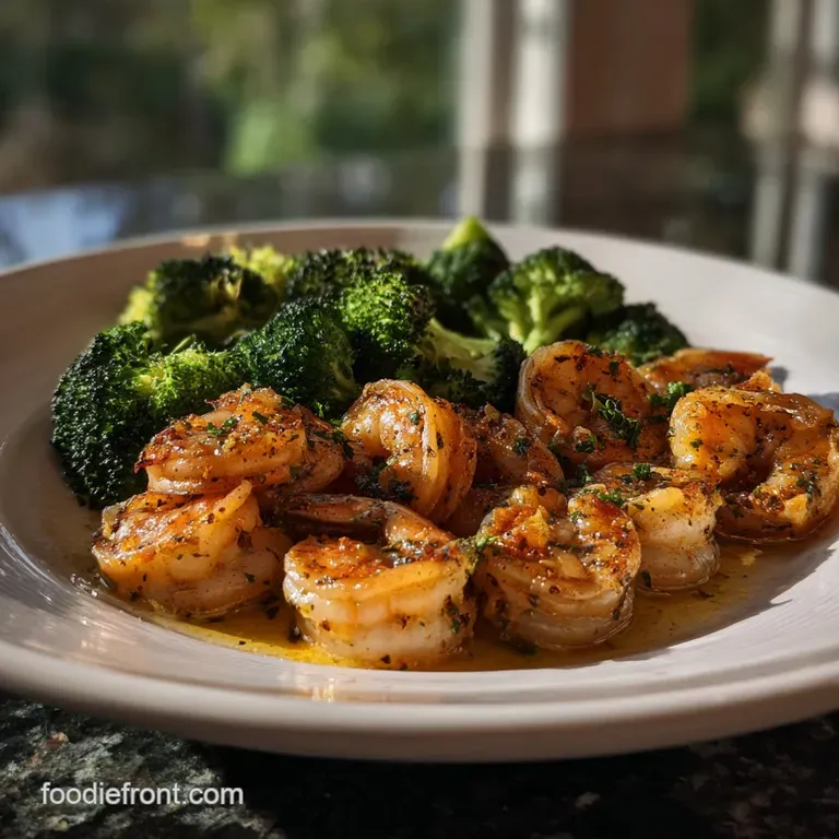 Garlic Butter Shrimp Broccoli