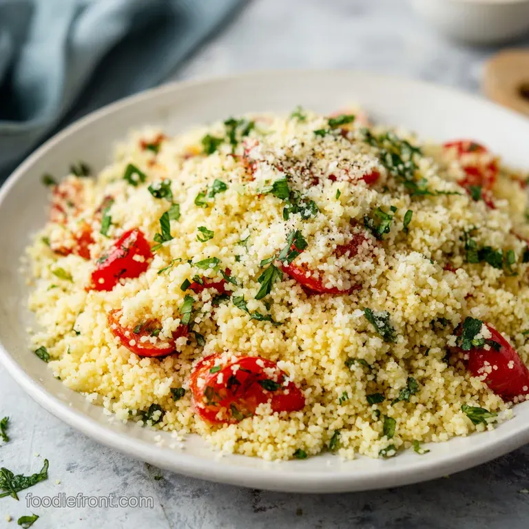 Garlic Parmesan Couscous Recipe: Velvety Finish