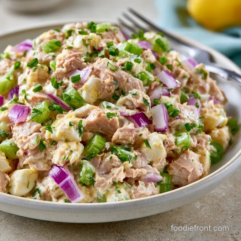 High Protein Tuna Salad: Creamy and Bold