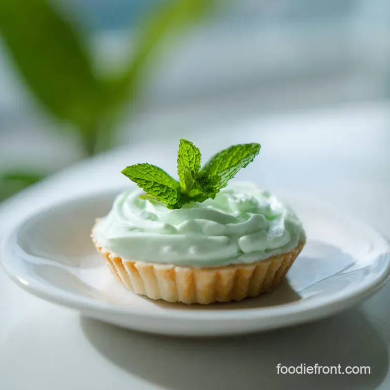 Tall glass of layered mint liqueur; white cream floats atop the vibrant green base with a sprig of fresh mint.