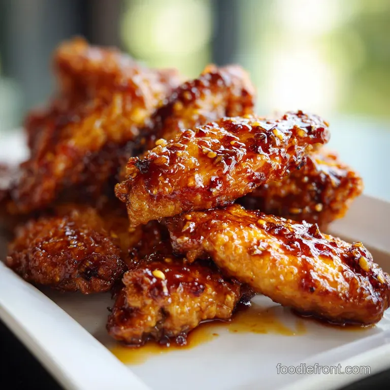 Honey Glazed Chicken Wings: Ultra Crispy