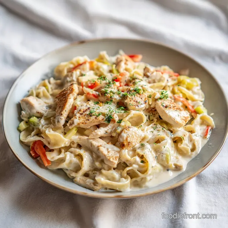 Keto Chicken Alfredo Skillet Dinner