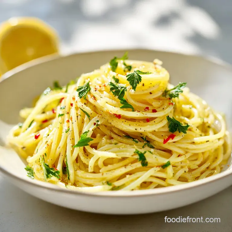 Lemon Garlic Spaghetti: Silky and Bright