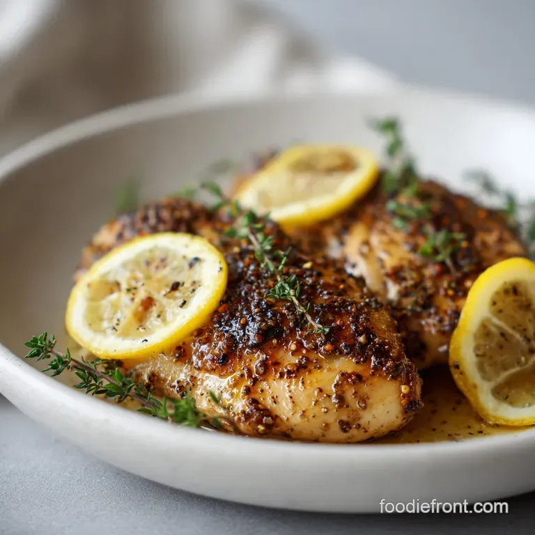 Lemon Pepper Chicken with Buttery Glaze