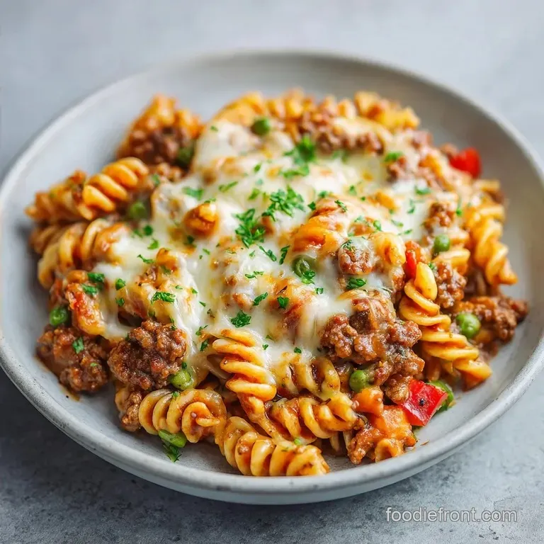 Budget Beef & Vegetable Pasta Bake