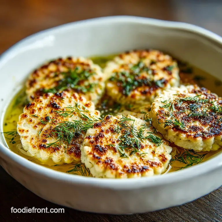 Steaming bowl of matzo ball soup, garnished with fresh dill, showcasing the fluffy texture of the matzo ball and rich broth.