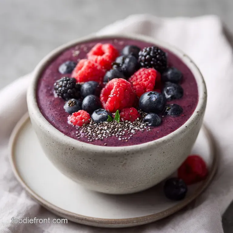 Mixed Berry Detox Smoothie for Weight Loss