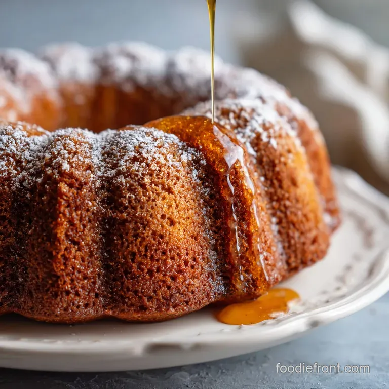 Slice of moist buttermilk cake, studded with glistening jam, served on a white plate, hinting at a delightful, homemade de...