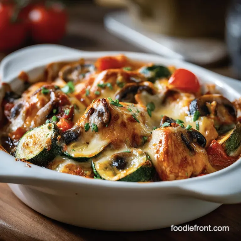 One Pan Chicken Zucchini Bake: Juicy and Charred