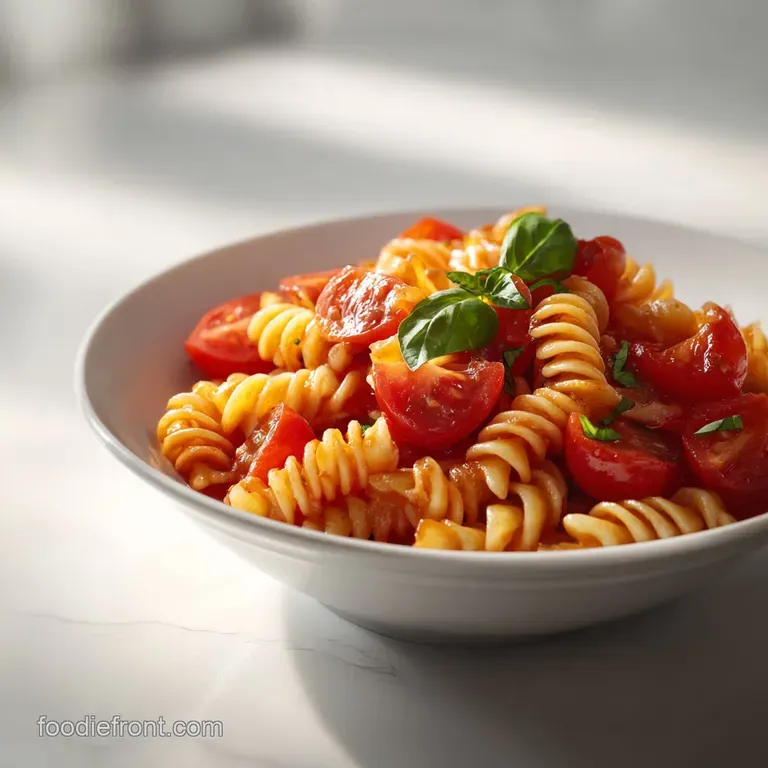 One Pot Pasta Recipe with Tomato and Basil