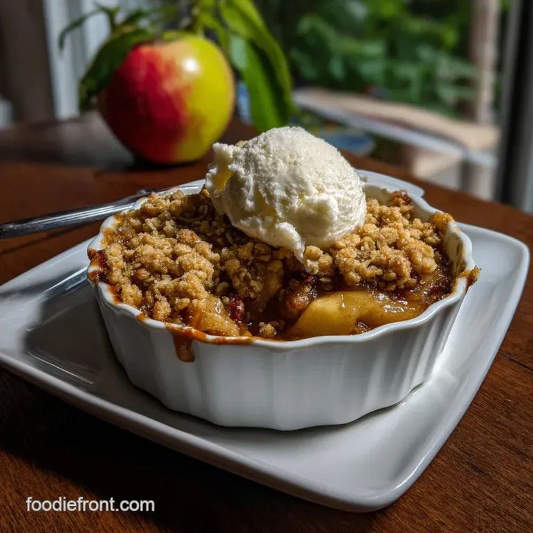 Quick Apple Crisp With Oats