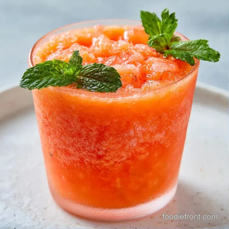 Tall crystal glasses filled with a glowing orange nectar and clear ice cubes, set against a soft linen backdrop.