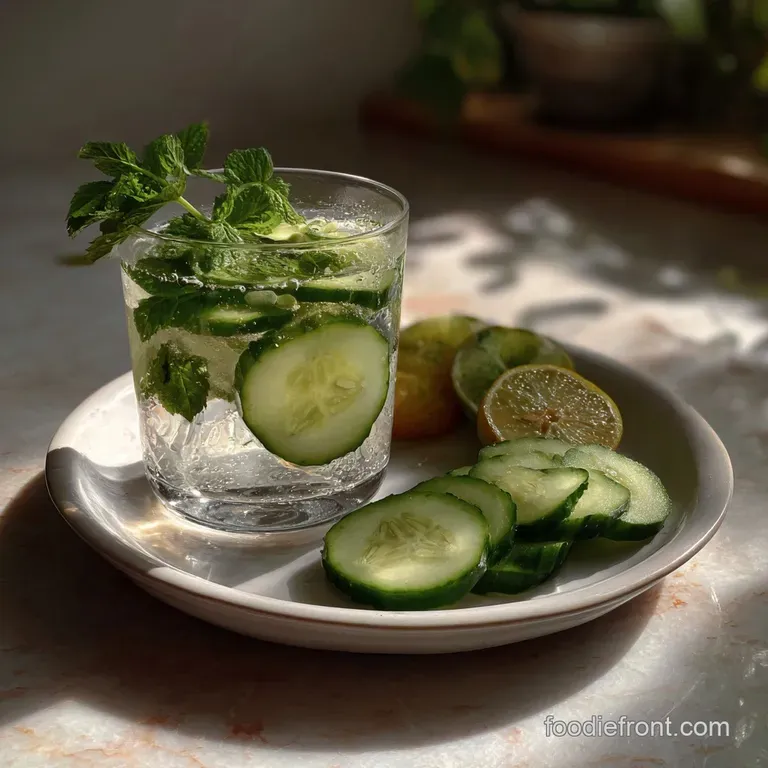 Refreshing Cucumber Mint Water