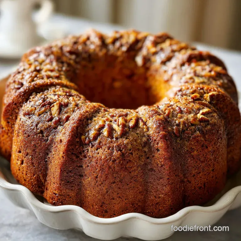 Rich Pecan Zucchini Bundt Cake