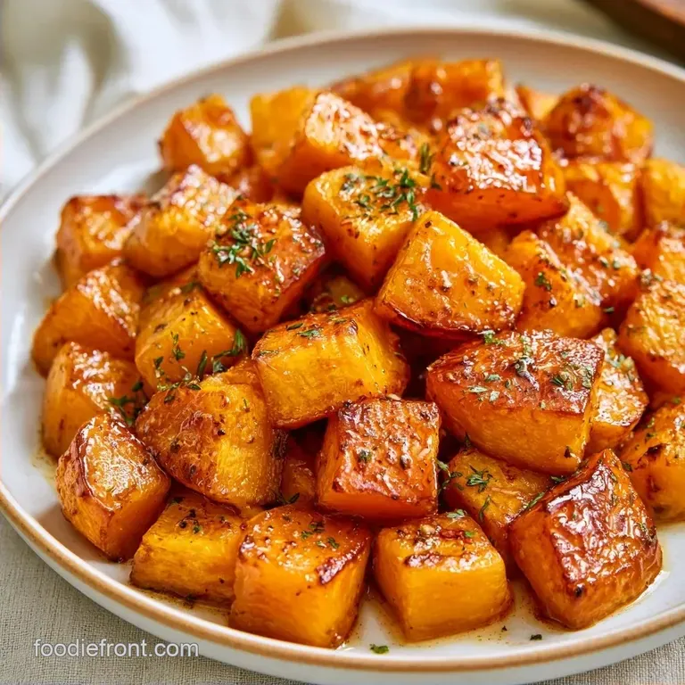Roasted Butternut Squash with Maple Syrup
