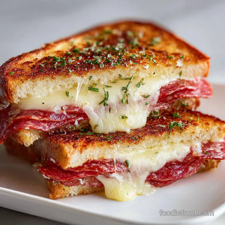 Salami and Cheese Melt Perfection