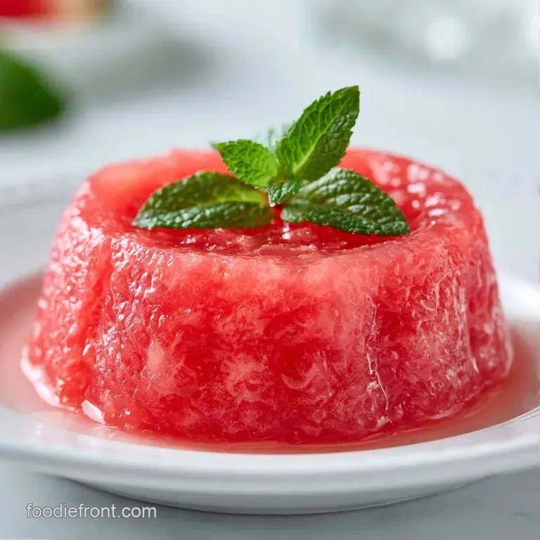 Three elegant glass cups filled with a smooth pink cream, garnished with a mint sprig on a white marble table.