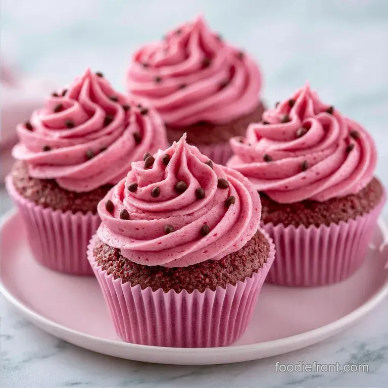 Fluffy Sweet Watermelon Cupcakes