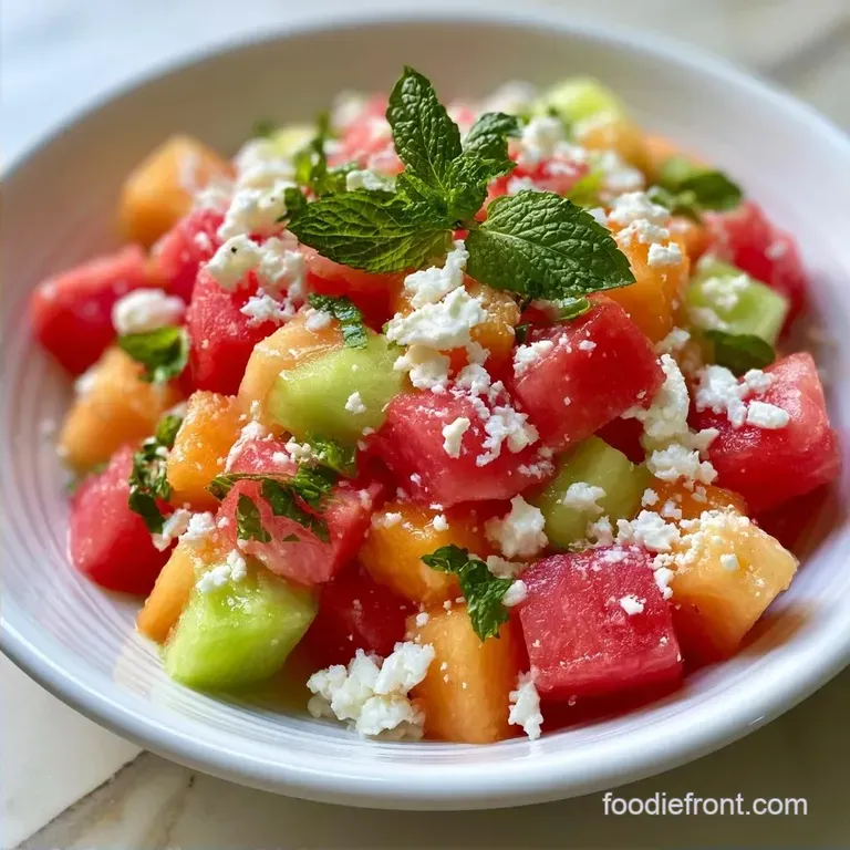 Zesty Summer Melon Salad with Feta