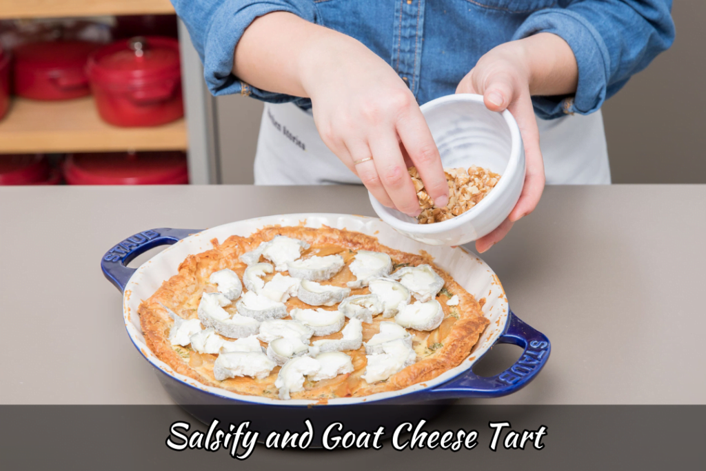 Salsify and Goat Cheese Tart