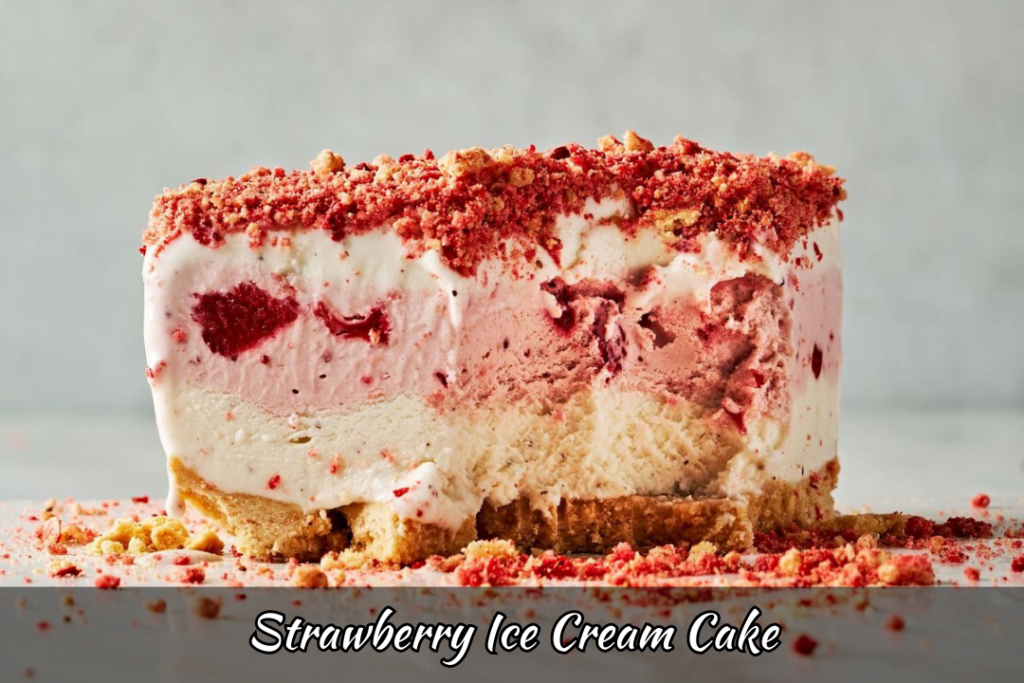 strawberry ice cream cake